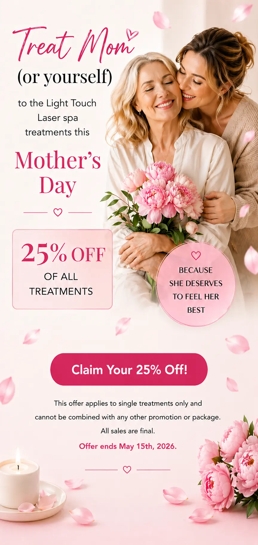 Mother's Day Special Offer — Click to Book
