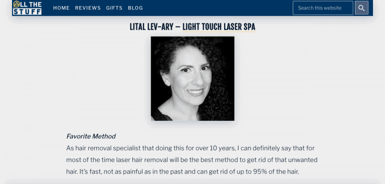 light touch laser spa press