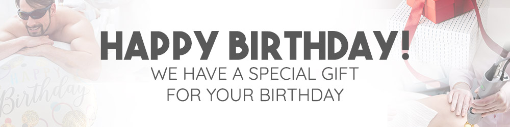 Light Touch Laser Spa NYC Birthday Promotion laser hair removal advanced laser treatments banner 2023